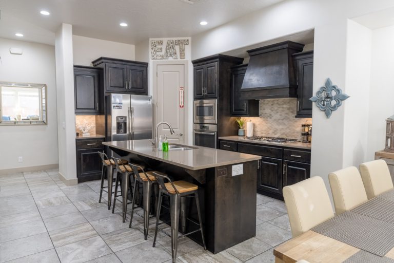 Fully stocked kitchen