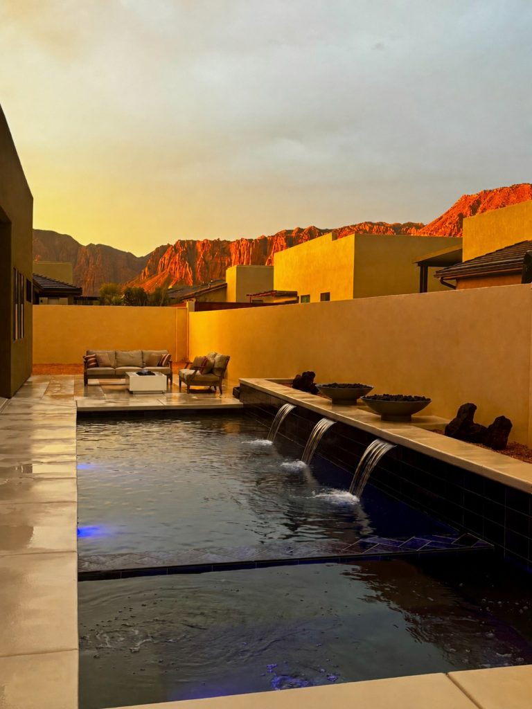 Private Sunset Oasis - Pool & spa with outdoor seating